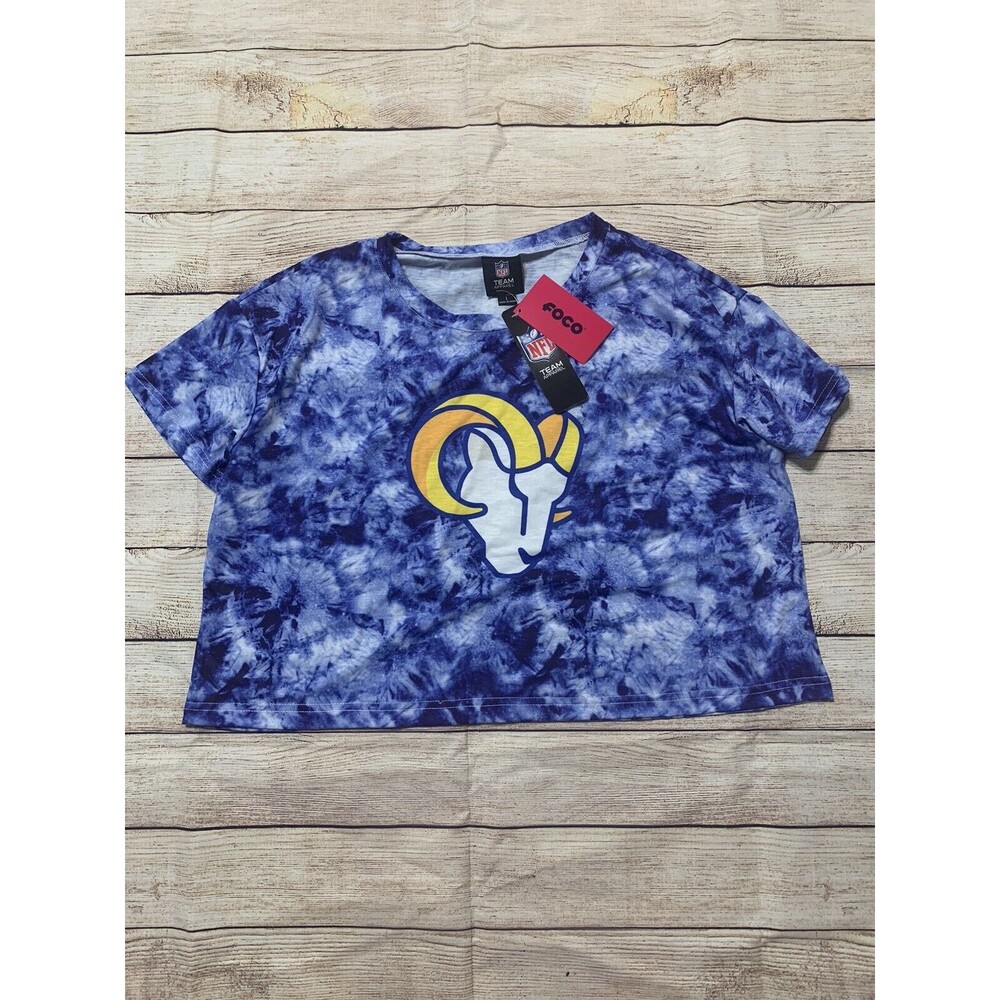 Foco NFL Ram Crop Top T-Shirt Size L